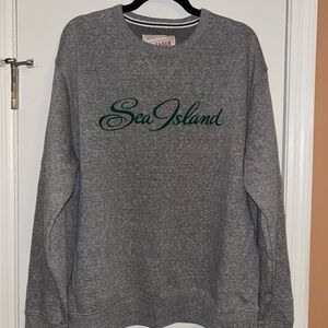 League Gray Sweatshirt with Green Print
